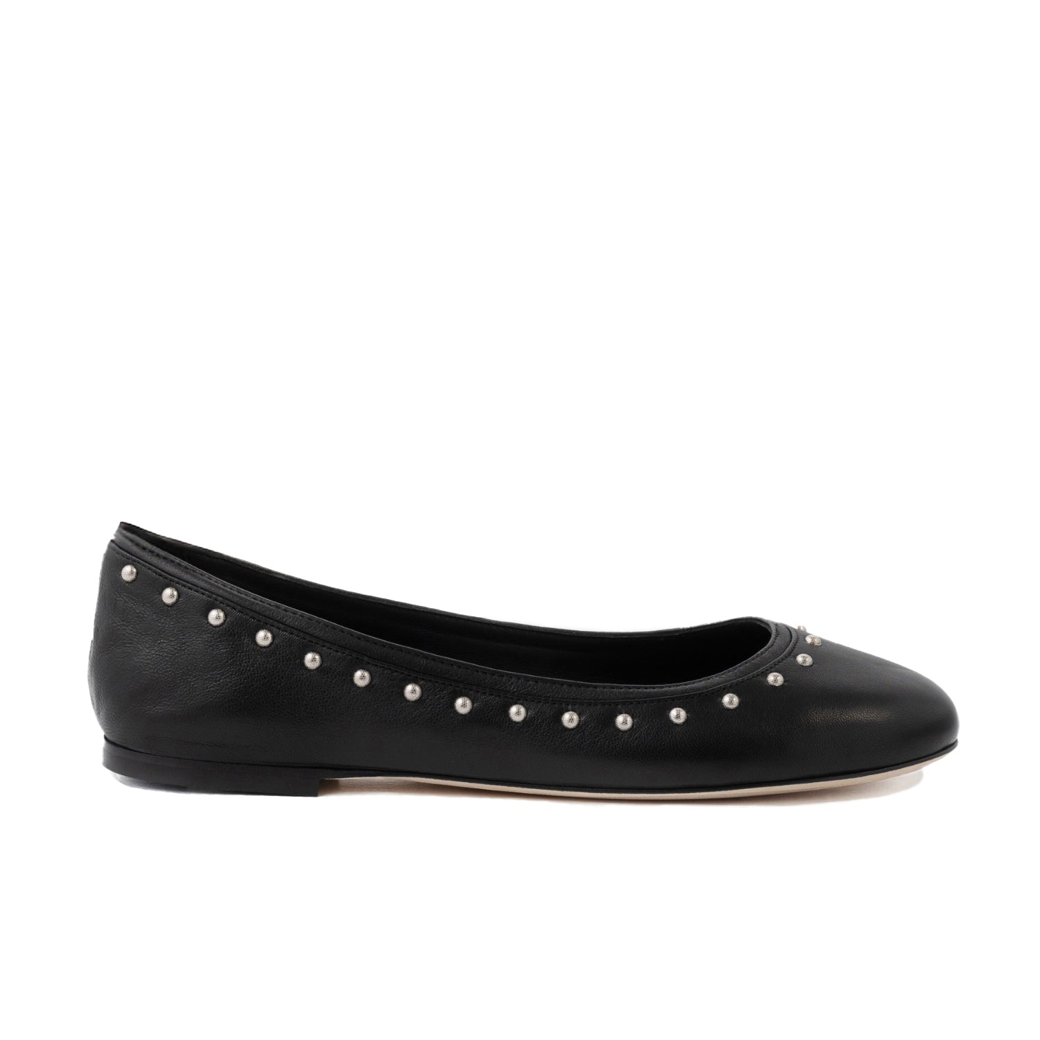 Gemma Flat | Black Studded Leather Ballerina Flats | Elizée Shoes Black/Studs / 9.5 US Gemma Flat | Black Studded Leather Ballerina Flats | Elizée Shoes Black/Studs / 9.5 US