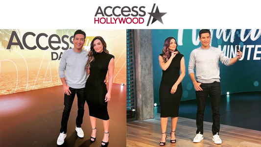 Elizée was at the Access Hollywood Set. Lights, camera, action for our Adriana sandals
