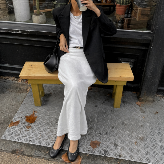 How to Style Ballet Flats This Summer: The Best Skirt Trend to Pair Them With