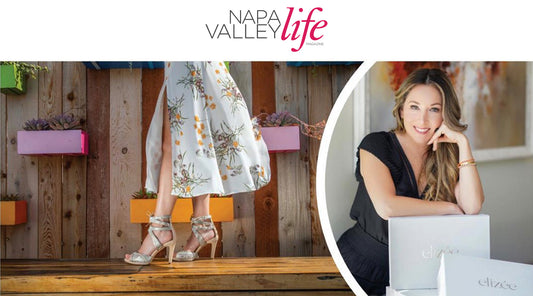 Elizée Shoes | Press Feature: Napa Valley Life Magazine
