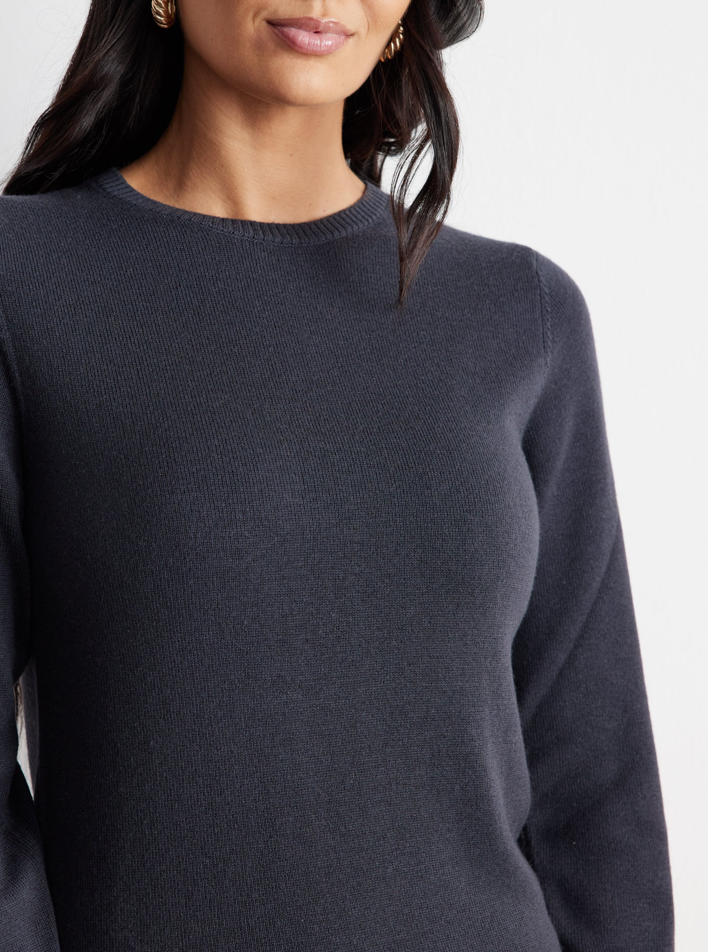 100% Cashmere Sweater - Charcoal