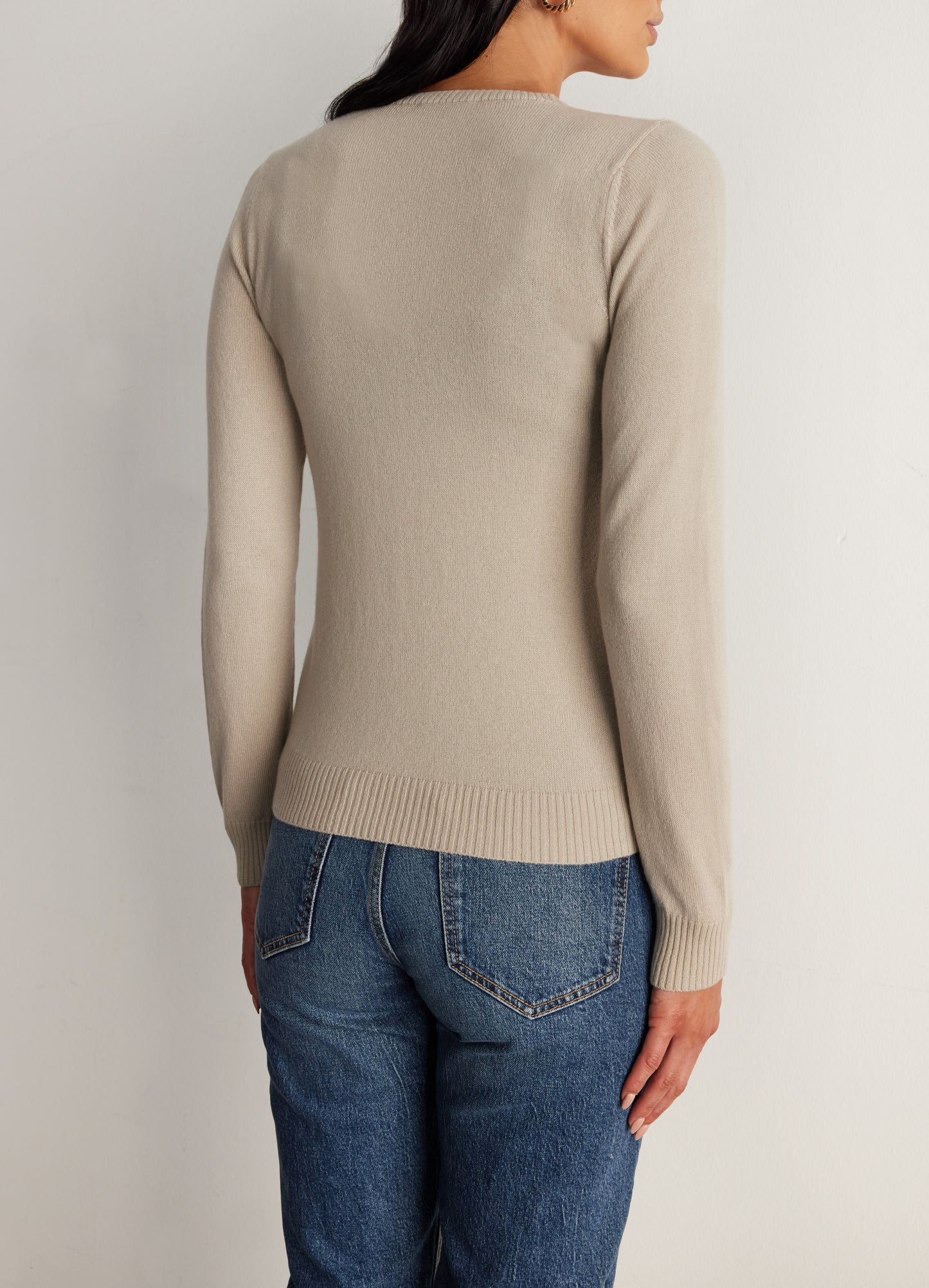100% Cashmere Sweater - Beige
