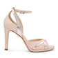 The Adriana Sandal - Blush Leather High Heels