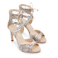 The Adriana Sandal - Caramel Nude Leather High Heels